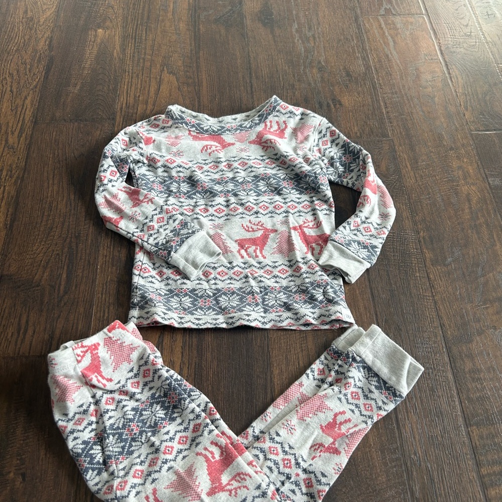 Cozy Kids Pajamas in Gray and Pink